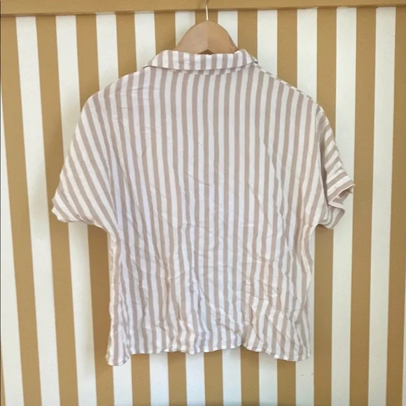 Striped Button-Up Shirt - Picture 2 of 4